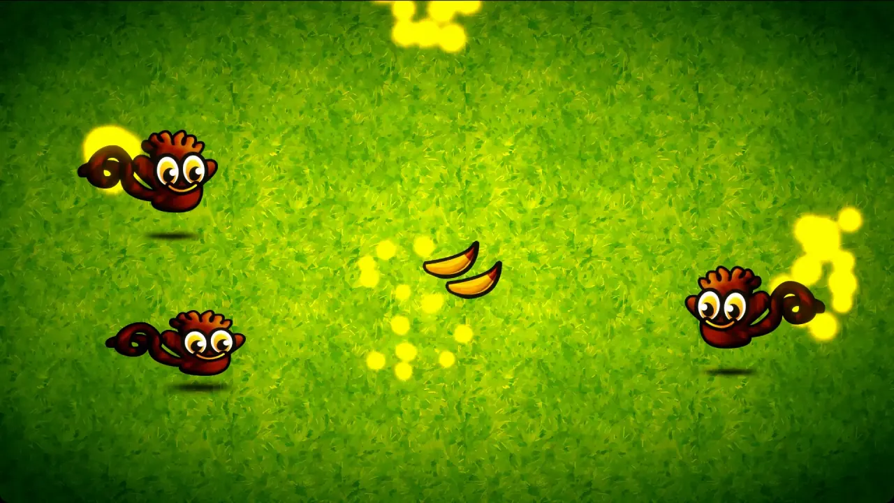 Spelmodus Survival in Monkey Wave – voorbeeld in de game