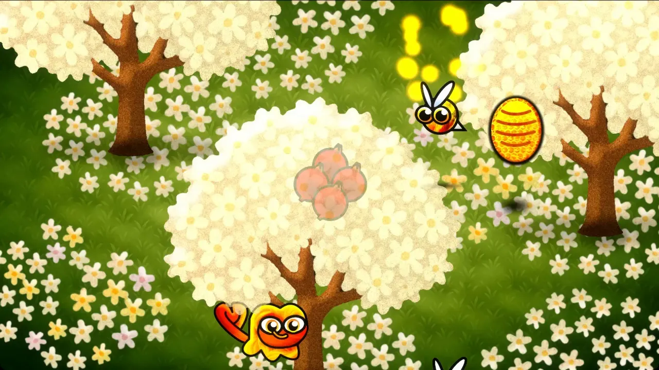 Lentevallei – voorbeeld in de game van de kaart Lentevallei in Monkey Wave