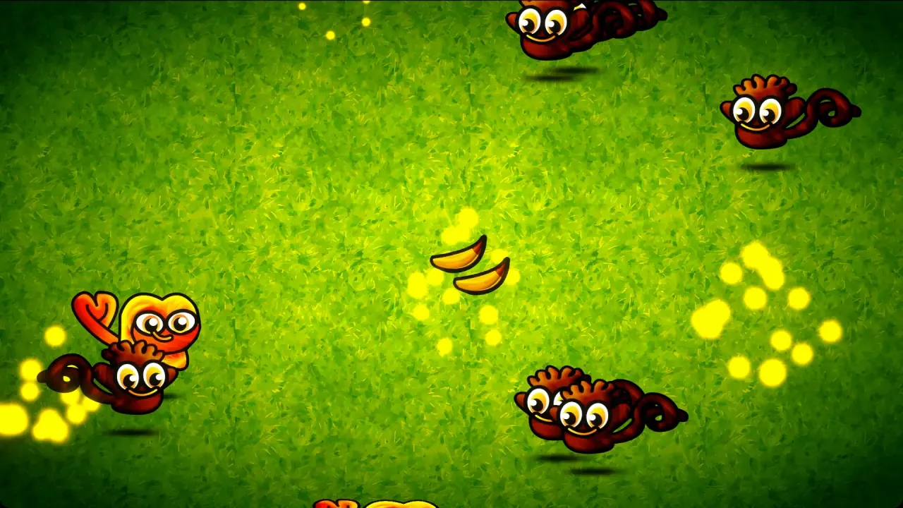 Grasveld – voorbeeld in de game van de kaart Grasveld in Monkey Wave